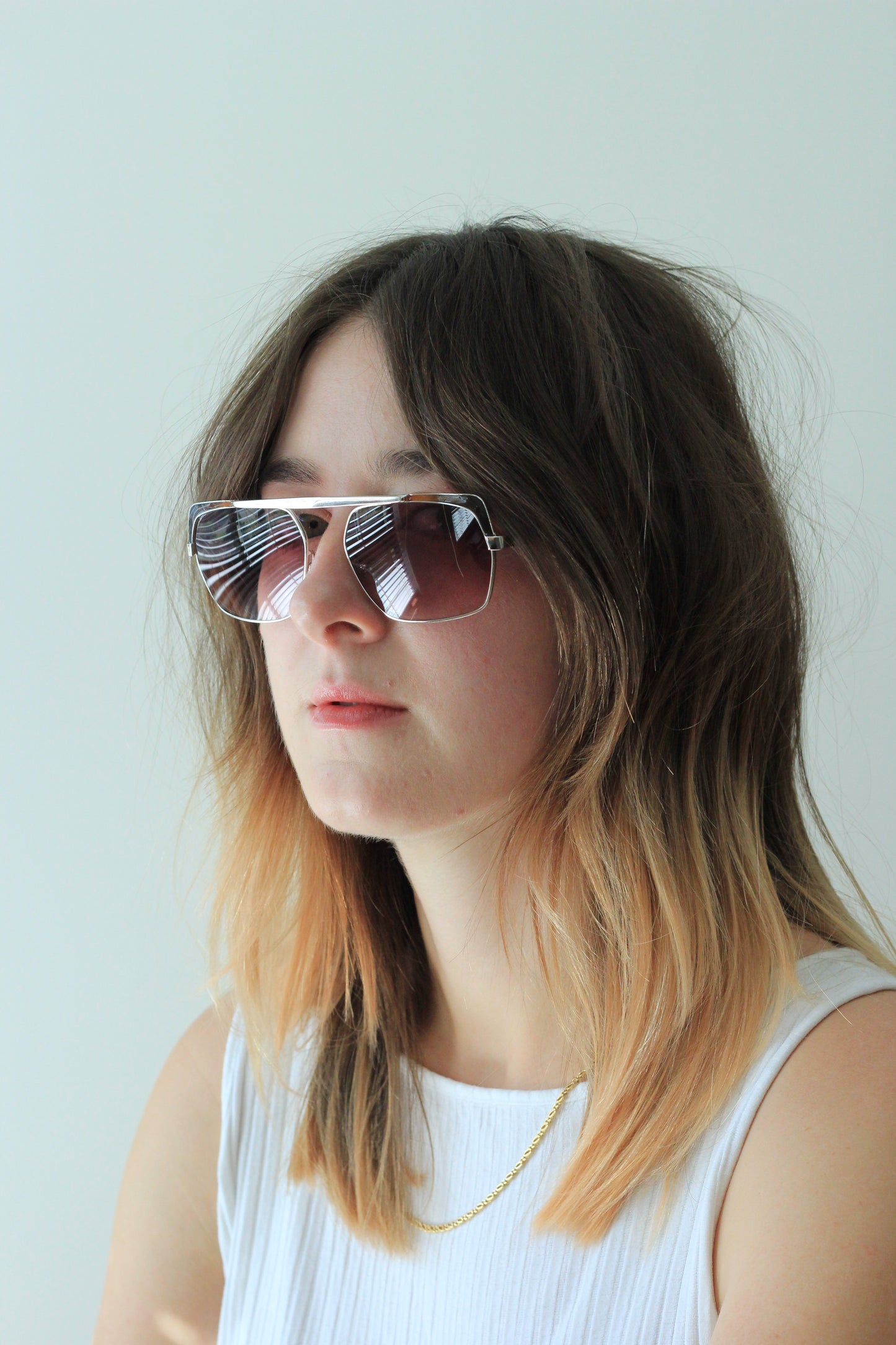 1970's Sol Amor silver sunglasses