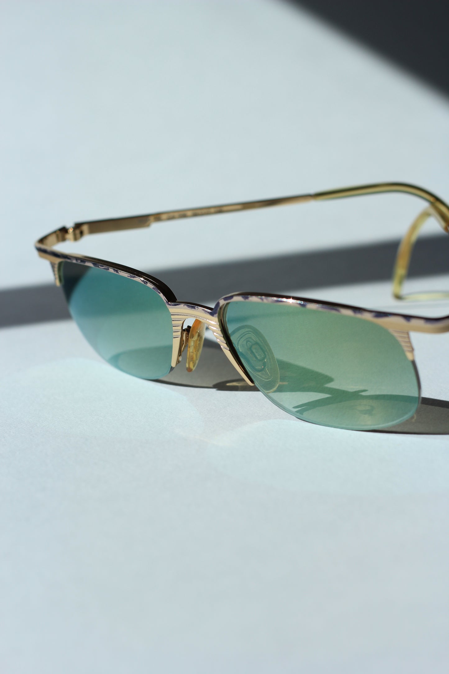 Cazal Vintage 90's Half Rim Polarized Sunglasses