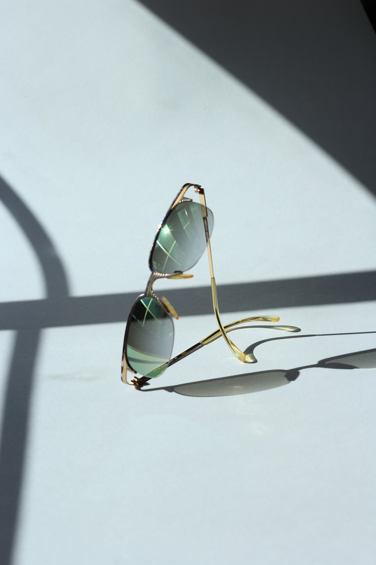 Cazal Vintage 90's Half Rim Polarized Sunglasses