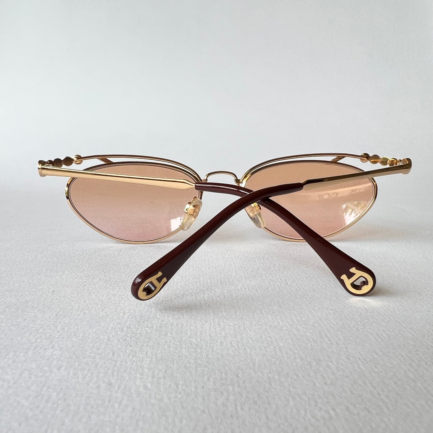 SOLD ~ NOS Vintage Etienne Aigner Gold Cat's-eye
