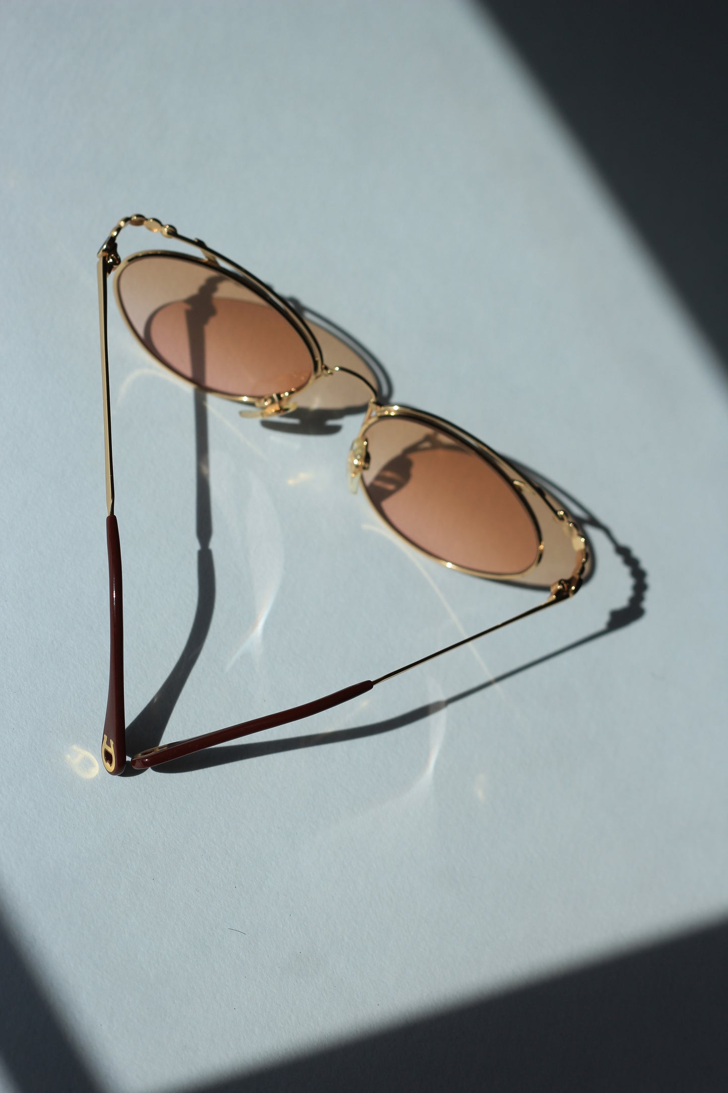 SOLD ~ NOS Vintage Etienne Aigner Gold Cat's-eye