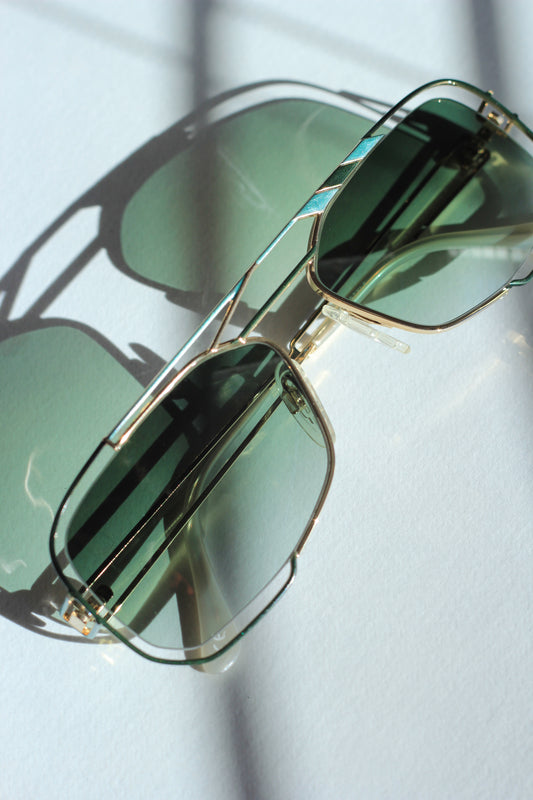 Neostyle NOS Vintage Sunglasses, Amazing Forrest/ Mint Enamel, New Lenses Australian Fitted