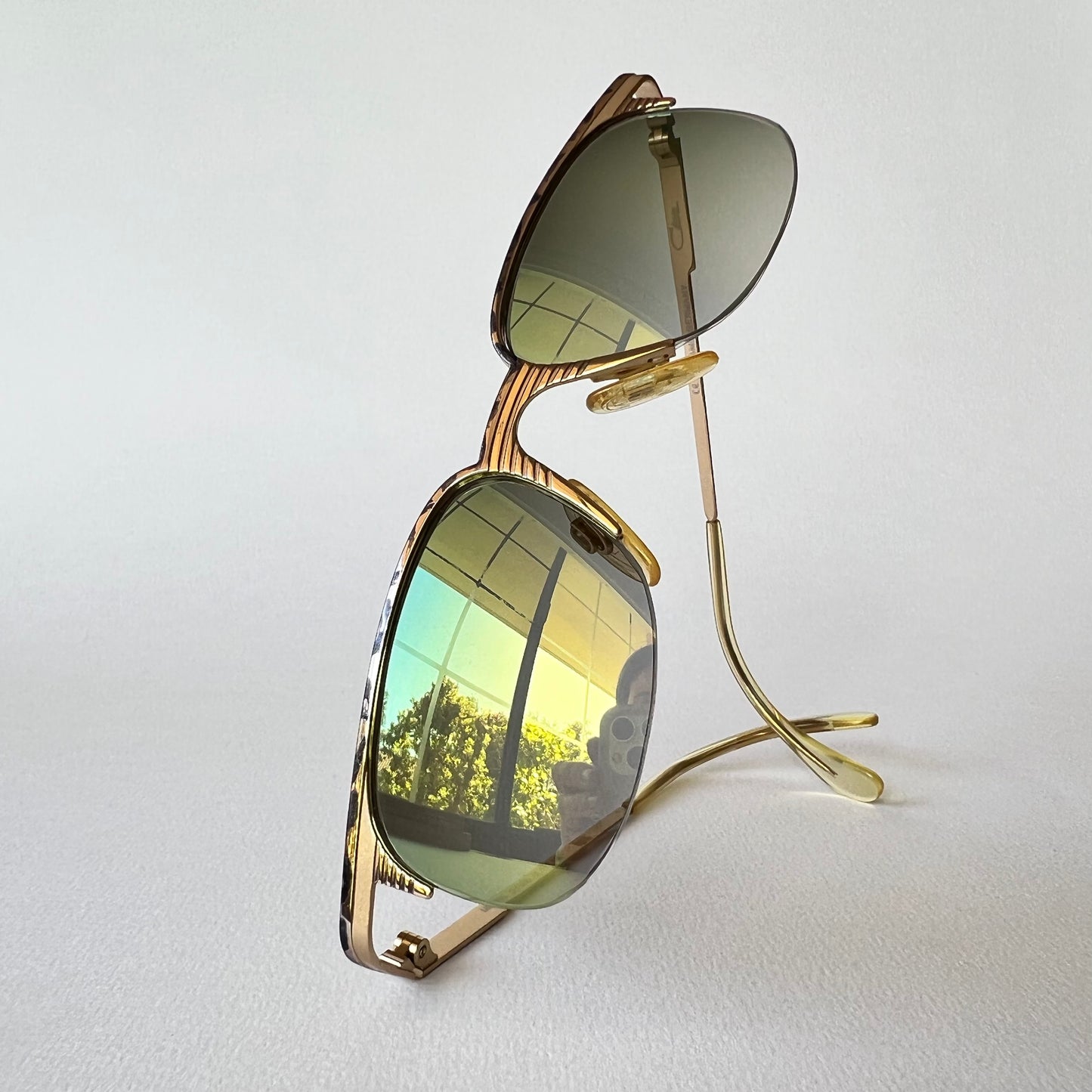 Cazal Vintage 90's Half Rim Polarized Sunglasses