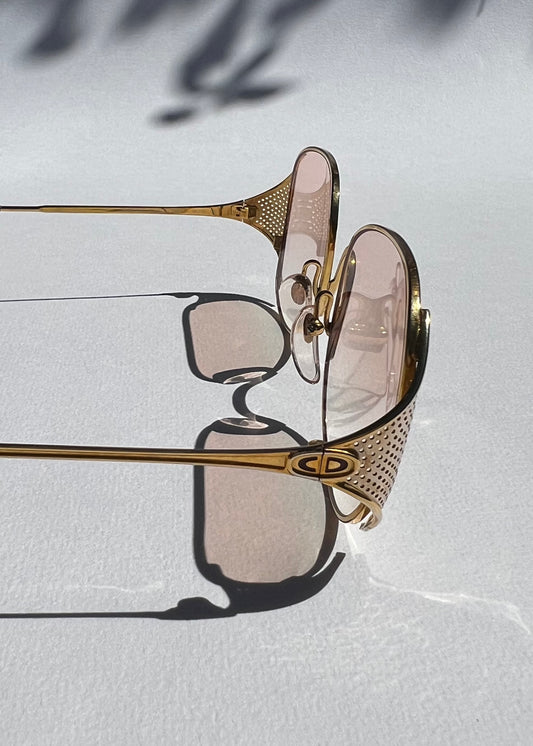 Christian Dior Vintage 80's with Mesh Silver Detail - New Gradient Lenses
