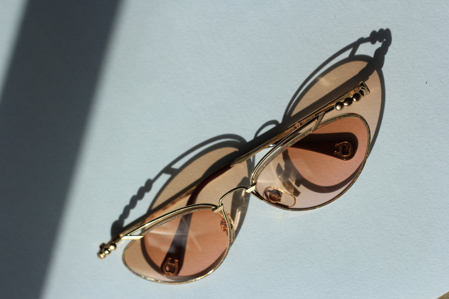 SOLD ~ NOS Vintage Etienne Aigner Gold Cat's-eye