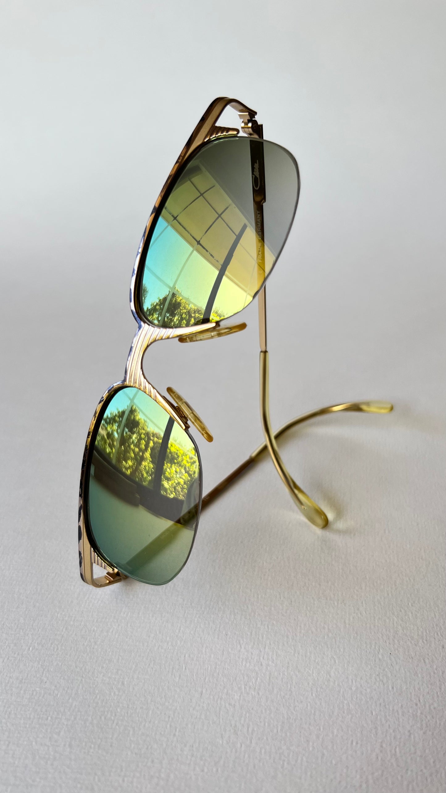 Cazal Vintage 90's Half Rim Polarized Sunglasses