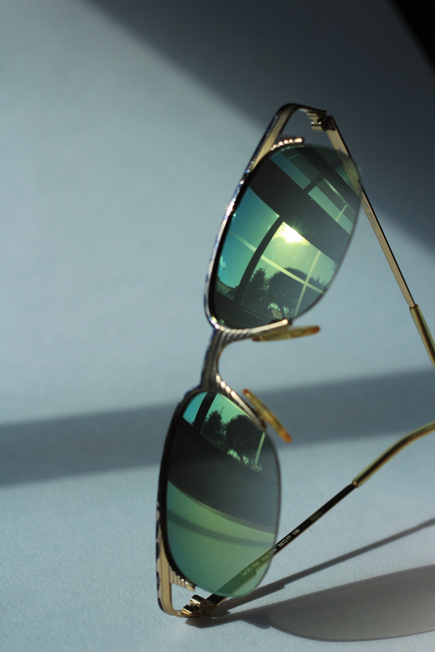 Cazal Vintage 90's Half Rim Polarized Sunglasses