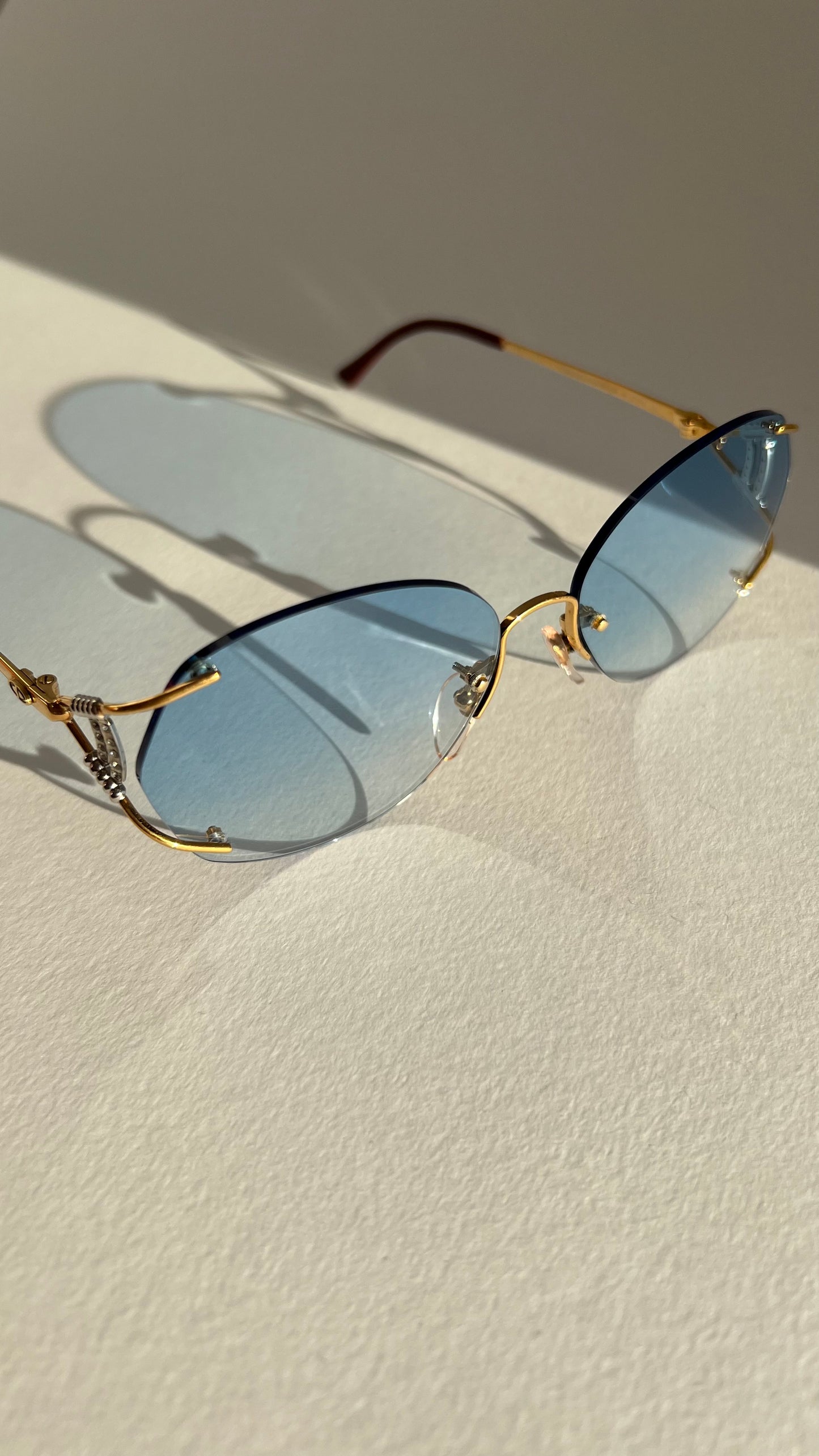 Christian Dior Rimless NOS Gold Plated late 80s