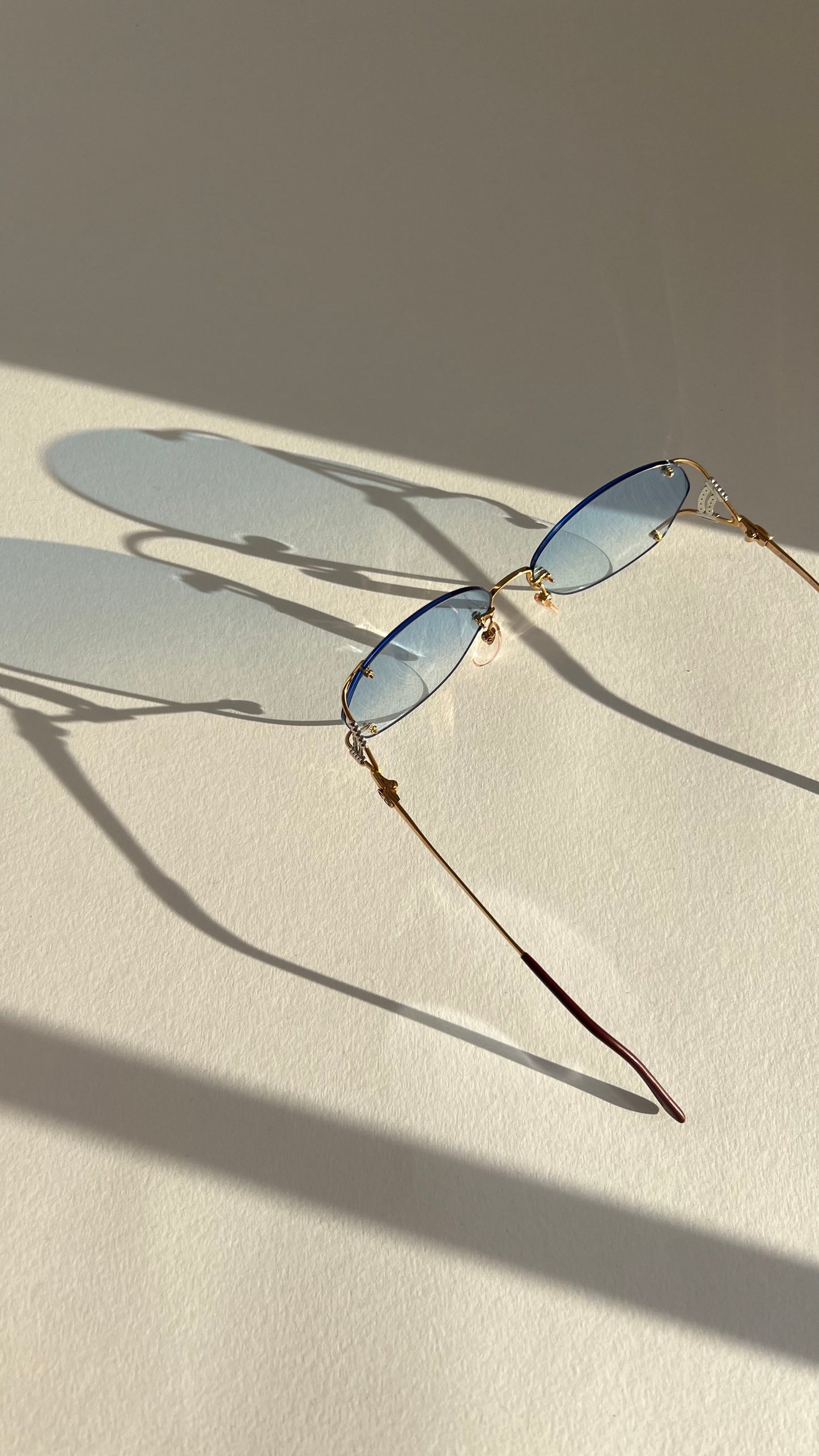 Christian Dior Rimless NOS Gold Plated late 80s
