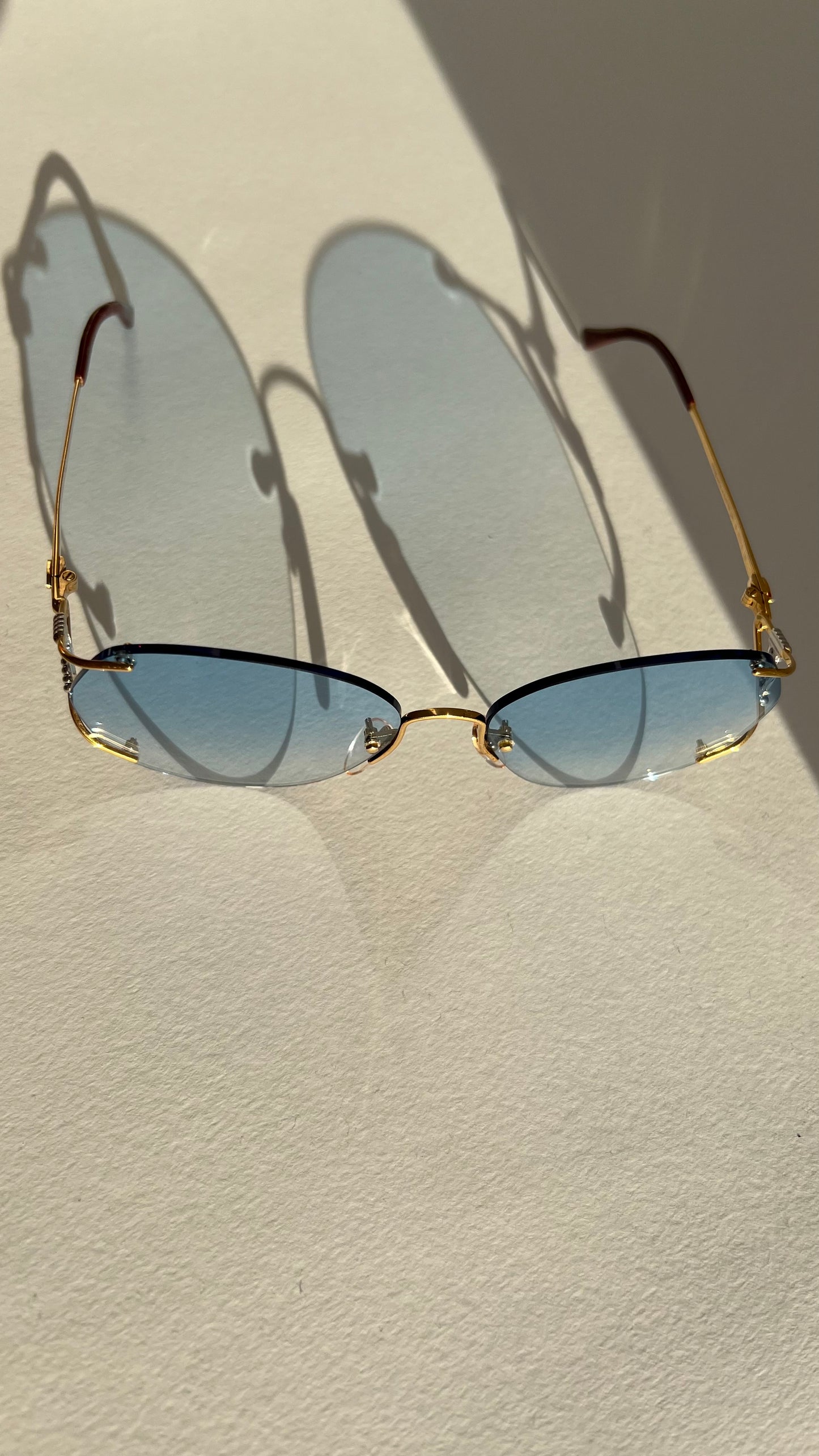 Christian Dior Rimless NOS Gold Plated late 80s